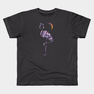 Moon Flamingo Kids T-Shirt